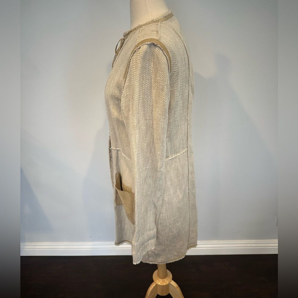 Elie Tahari Linen Cotton Jacket Women's Size Small P - Picture 3 of 9